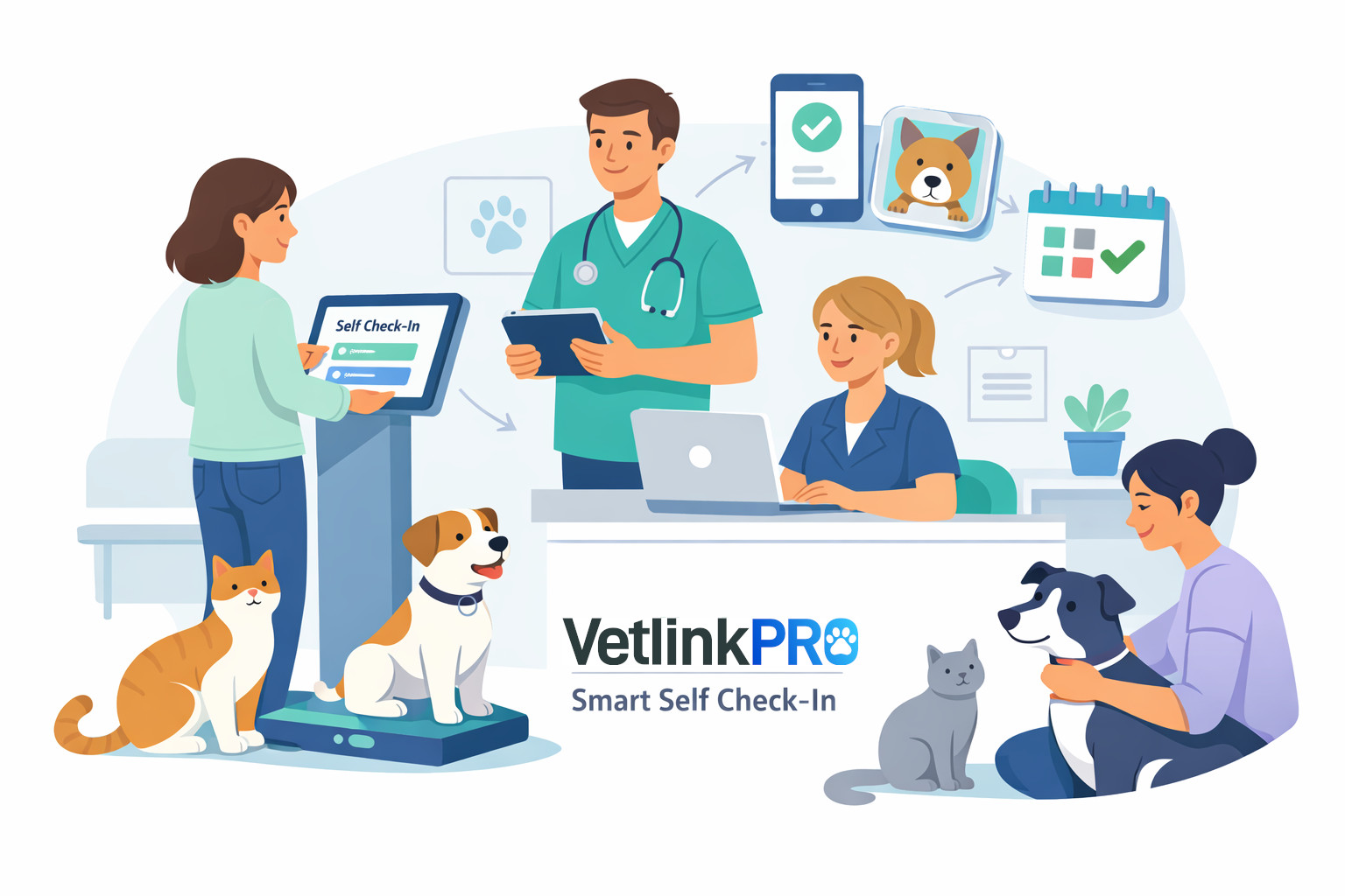 Rethinking the Veterinary Reception Experience with Smart Self Check-In