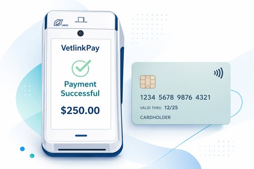 VetlinkPAY payment terminal solution for veterinary practices