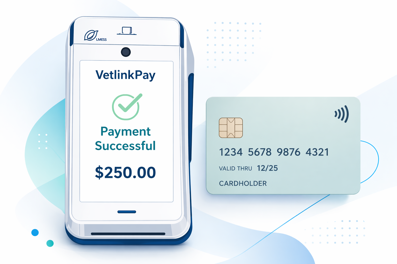 VetlinkPAY integrated payment terminal solution for veterinary clinics