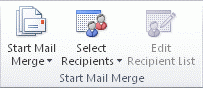 Start mail merge